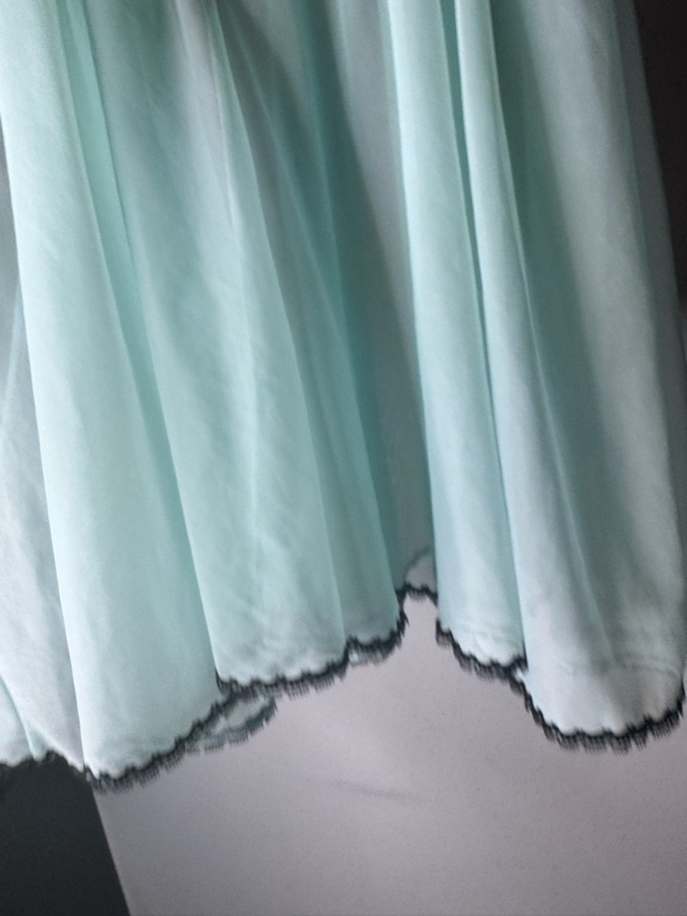 Light Blue Lace-Trim Babydoll Nightdress - Betsey Johnson 💖♥️ - Picture 5 of 6